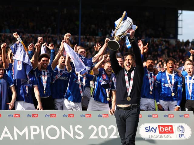 Lincoln face League One champions Portsmouth on the final day of the season (Photo by Peter Nicholls/Getty Images)