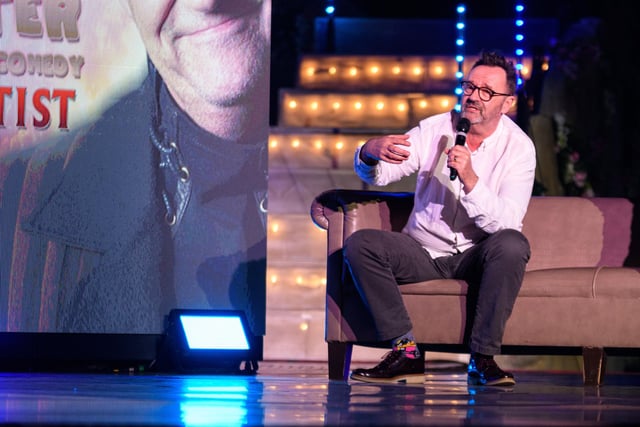 Hypnotist Kevin Webster speaks at at the Blackpool Pleasure Beach 2022 Season Launch. Photo: Kelvin Stuttard