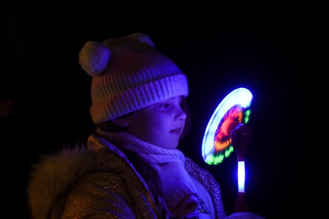 This youngster had a great time at the Lytham Round Table fireworks display at Fylde RUFC.
