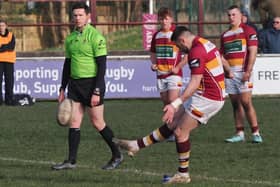 Success with the boot gave Fylde a last-gasp win over Sheffield Picture: Chris Farrow/Fylde RFC