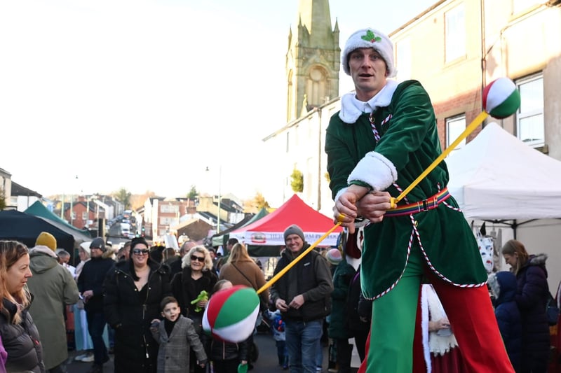Kirkham''s festive parade featured a wide array of colourful entertainers.