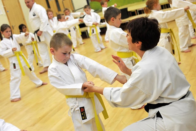 Children at Worksop’s Norbridge Academy enjoy karate lessons.