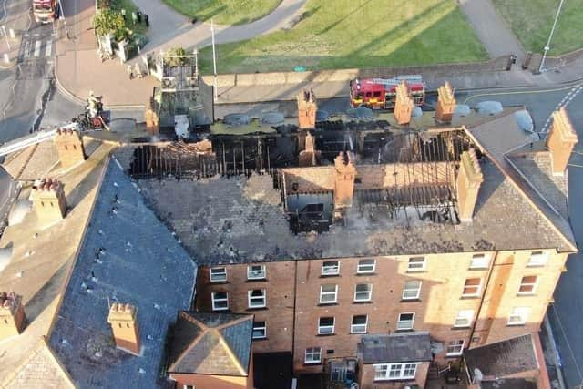 The Mount Hotel after the fire