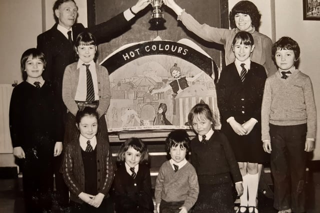 St Kentigern's RC School won the Evening Gazette trophy in the Young Seasiders Competition for their 'Colours' entry in 1982