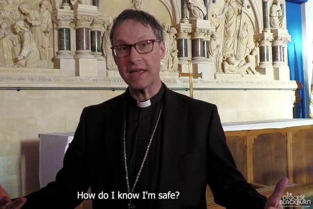 Bishop Philip in a still from his 2025 Easter message