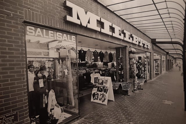 Milletts outdoor shop, 1989