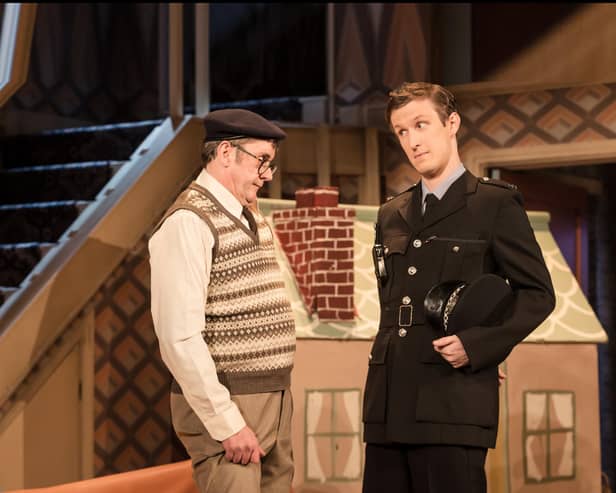 Joe Pasquale as Frank Spencer in a scene from the Some Mother Do 'Ave 'Em stage show