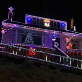 How Adrian Moore's  festive display, at his home in Bispham, looked last year