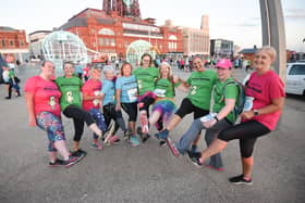 This group of runners was among those who put their best feet forward to take part in Blackpool Night Run for Brian House