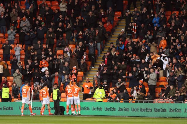 Blackpool took on Bolton Wanderers at Bloomfield Road.