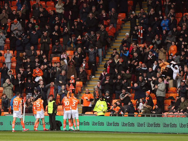 Blackpool took on Bolton Wanderers at Bloomfield Road.