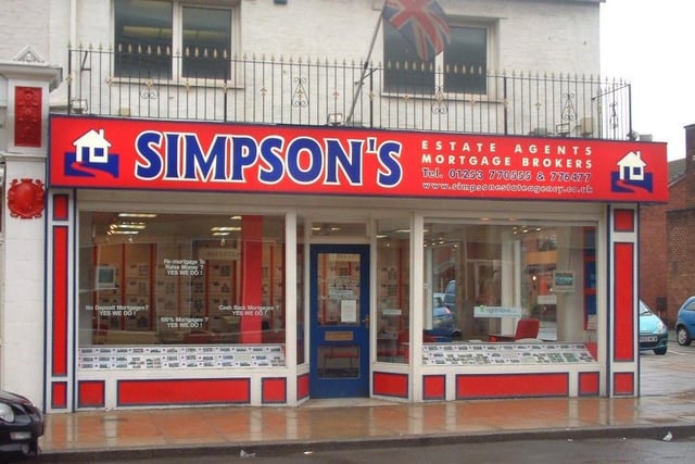 Simpson's Estate Agents pictured here in the early 00s