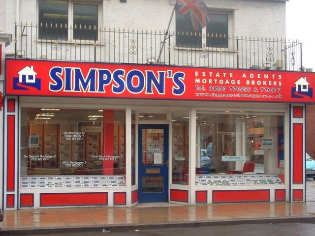 Simpson's Estate Agents pictured here in the early 00s