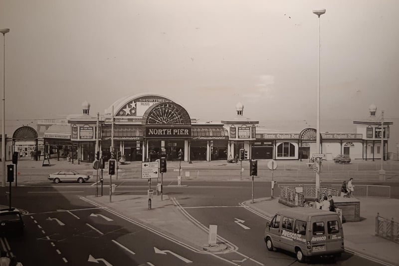 North Pier viewed from Talbot Square in 1986
