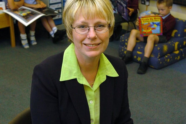 Headteacher Ruth Coupe at Marton Primary School, 2005