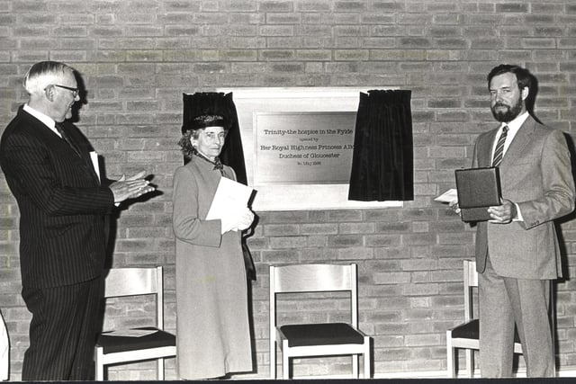 Princess Alice Duchess of Gloucester opening of Trinity Hospice May 1986
