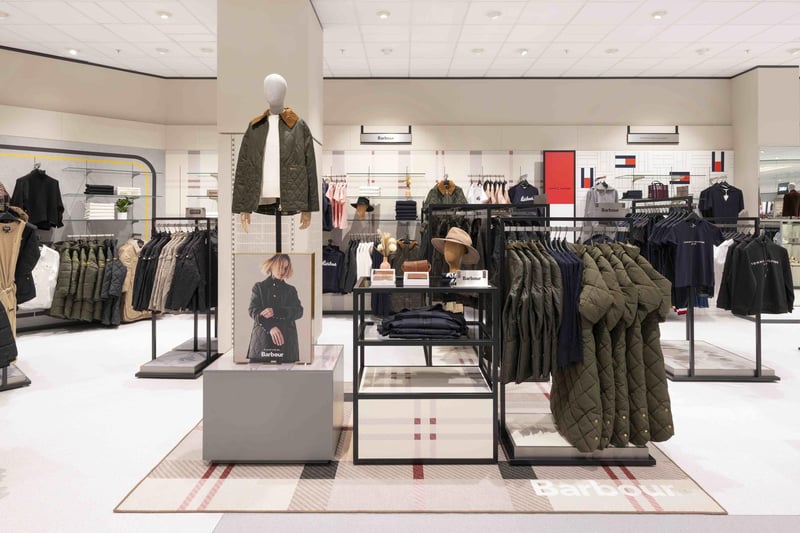 The new Frasers store features premium clothing and accessories with a mix of brands including iconic labels such as The North Face, Levis, Boss, Tommy Hilfiger, Barbour, AllSaints and Coach