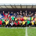 Celebrate the launch of Kellogg's Football Camps this summer.
