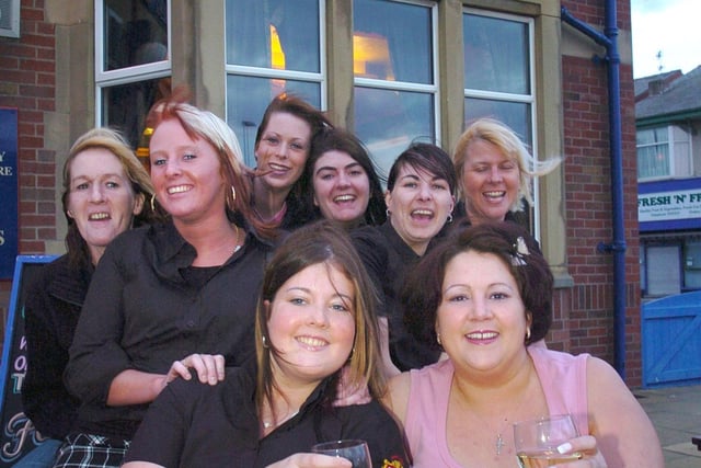 Staff at the Farmers Arms Pub, Lytham Road in 2005
