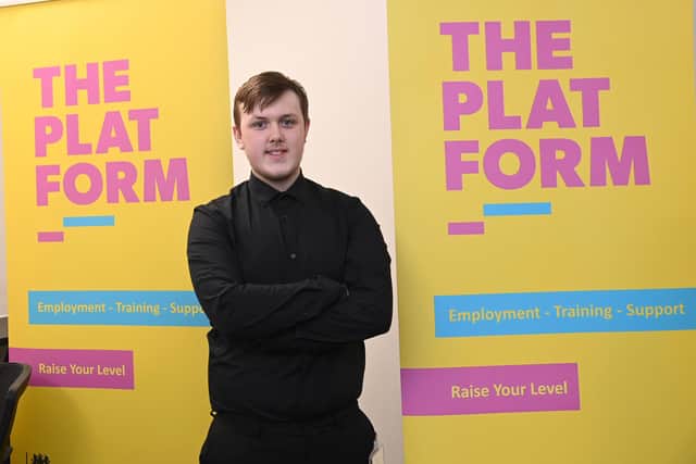 Anton Cartwright at the launch of The Platform at the Youth Hub