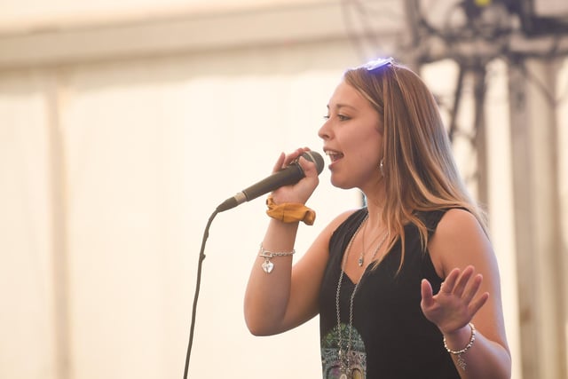 Gemma Hart performs at St Annes Music Festival