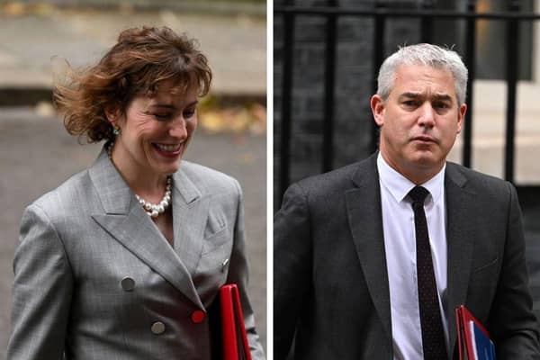 Victoria Atkins MP (left) has taken the position of  Secretary of State for Health and Social Care, previously held by Steve Barclay MP (right). Images: Getty