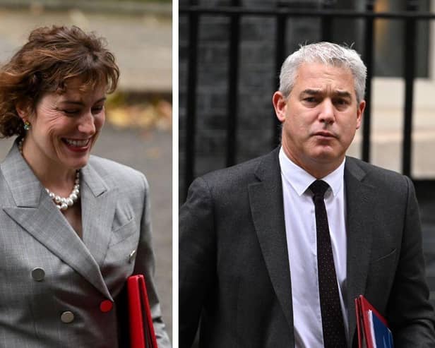 Victoria Atkins MP (left) has taken the position of  Secretary of State for Health and Social Care, previously held by Steve Barclay MP (right). Images: Getty