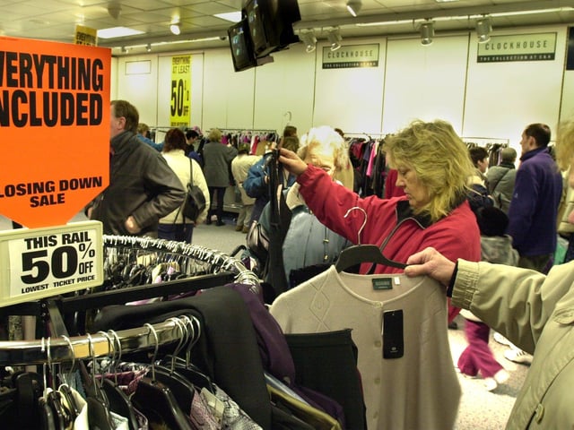 Hunting for last minute bargains at C&A