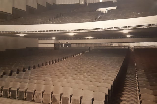 The cinema inside as it was when it first opened in 1939. There were 3,000 seats