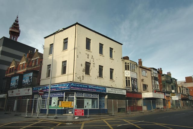 Buildings on Coronation Street and Victoria Street which were demolished to make way for development of Houndshill in 2010. They included the legendary Galleon Club