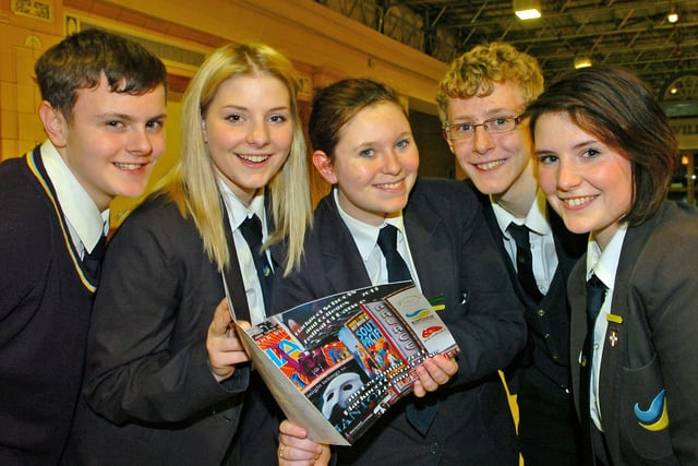 Bispham High School Festival of Dance at Blackpool's Opera House. Pictured from left, Kieran Austin, Charlotte Bendall, Kayleigh Mack-Thomson, Connor Pierce and Holly Bendall