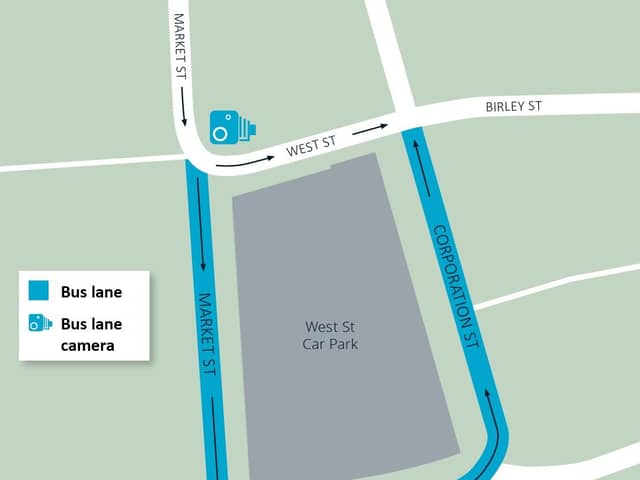 The traffic enforcement area