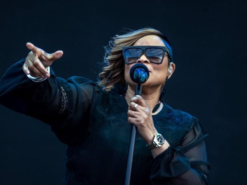 Gabrielle had the crowds singing along at Lytham Festival on Saturday night