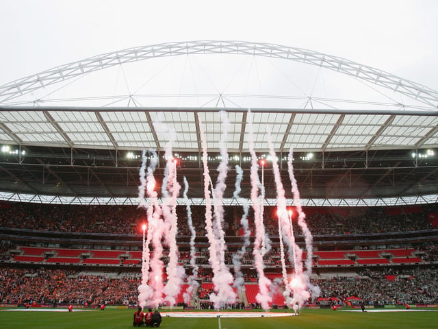 Wembley pre-match.
