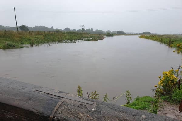The scene in Croston on Sunday, July 23.