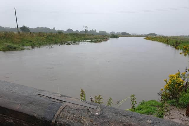 The scene in Croston on Sunday, July 23.