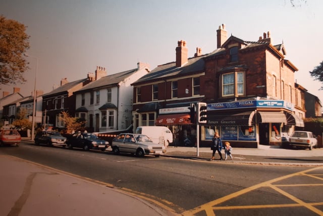 This photos is close to the crossroads where Whitegate Drive meets Devonshire Road, Newton Drive, and Church Street, 1993
