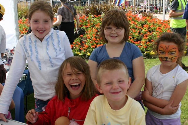The West End Gardens in Morecambe were filled with entertainment for a Fun Day that attracted hundreds of people, including these happy youngsters