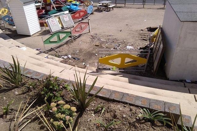 It was in a mess in 2019 and the owners of Kiddies Corner, on the seafront at Cleveleys, were ordered to tidy it up