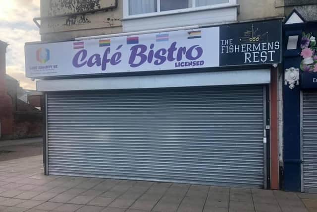 A sign attached to the shuttered shop front says, “One More Oriental Bistro coming soon”, revealing plans for a new Chinese restaurant.