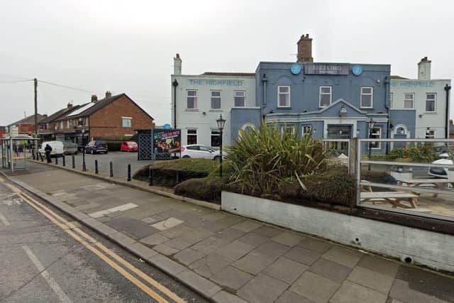 A man was sprayed in the face with "ammonia" during an attempted robbery outside the Highfield pub (Credit: Google)