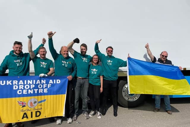 Ross Robinson's Red Fox and Peacock pubs group team has raised funds and sent aid to Ukraine