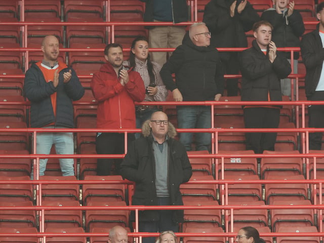 Seasiders supporters made the midweek trip to Oakwell.