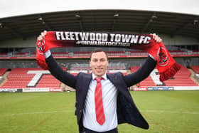 Scott Brown is unveiled as the new Fleetwood Town FC manager.