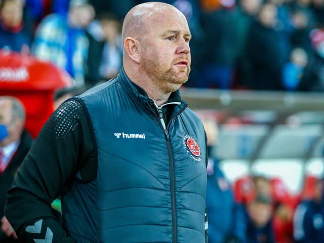 Fleetwood boss Stephen Crainey was pleased with what he saw at the Stadium of Light  but not with the result