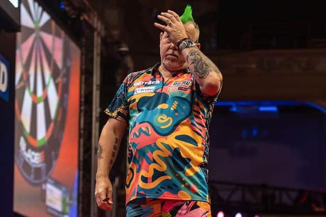 Former Betfred World Matchplay champion Peter Wright bowed out in Blackpool Picture: Taylor Lanning/PDC