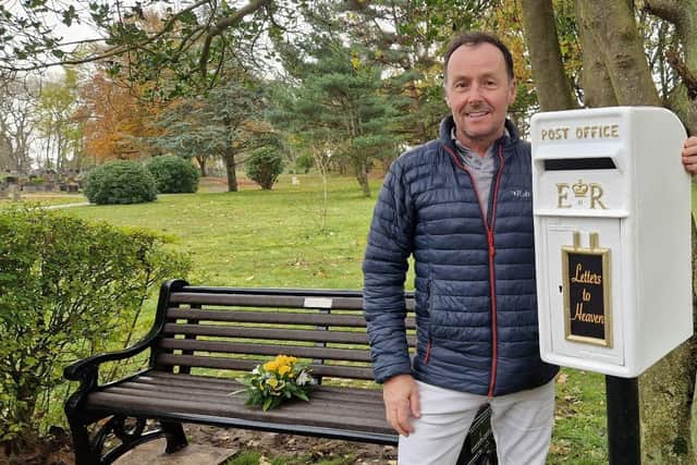 Jon Nichol created the Letters To Heaven postbox to help the bereaved