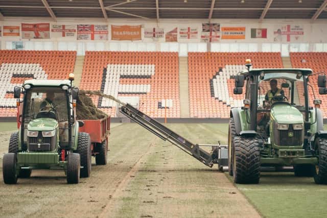 The work is set to be complete in six to eight weeks (Credit: Blackpool FC)