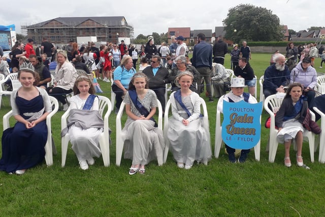 Poulton Gala Queen Stevie Rolland and retinue were visitoirs at Thornton Cleveleys Gala