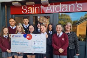 Year 9 pupil Darcy Embury (far left), who last year raised £1,150 for Rosemere Cancer Foundation by organising a hack in memory of her late uncle, farmer John Swale, was among the pupils, who took over Wrea Green’s The Villa for the evening under the guidance of teacher Joanne Rossall, which also raised funds for the charity
